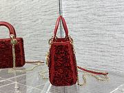 Lady Dior Mini 17 Pead Red 11256 - 2