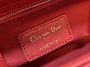 Lady Dior Mini 17 Pead Red 11256 - 4