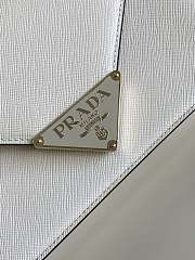 Prada Saffiano Leather Shoulder Bag White - 5