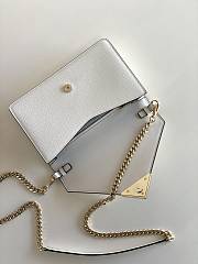 Prada Saffiano Leather Shoulder Bag White - 2