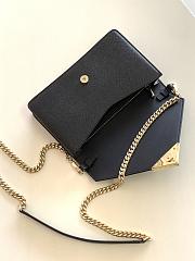 Prada Saffiano Leather Shoulder Bag Black - 3