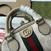 Gucci White Ophidia mini GG top handle bag - 5