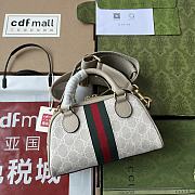 Gucci White Ophidia mini GG top handle bag - 2
