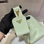 Prada Re-Edition Saffiano Bag Light Green/Gold 1BH204 - 3