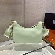 Prada Re-Edition Saffiano Bag Light Green/Gold 1BH204 - 4