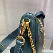 Prada Re-Edition Saffiano Bag Mallard Green/Gold 1BH204 - 6
