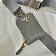 Prada Re-Edition Saffiano Bag Gray/Gold 1BH204 - 5