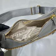 Prada Re-Edition Saffiano Bag Gray/Gold 1BH204 - 4