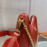 Prada Re-Edition Saffiano Bag Red/Gold 1BH204 - 6