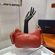 Prada Re-Edition Saffiano Bag Red/Gold 1BH204 - 3