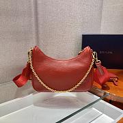 Prada Re-Edition Saffiano Bag Red/Gold 1BH204 - 4