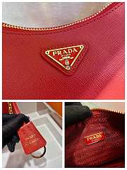 Prada Re-Edition Saffiano Bag Red/Gold 1BH204 - 2