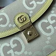 Gucci Ophidia Camel and Banana Jumbo GG Top Handle Bag  - 3
