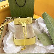 Gucci Ophidia Camel and Banana Jumbo GG Mini Bucket Bag - 1