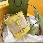 Gucci Ophidia Camel and Banana Jumbo GG Mini Bucket Bag - 6