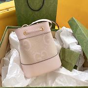 Gucci Ophidia Pink Jumbo GG Mini Bucket Bag - 4