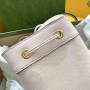 Gucci Ophidia Pink Jumbo GG Mini Bucket Bag - 3