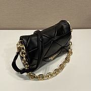 Prada Black System Nappa Patchwork Shoulder Bag 1BD328 - 5