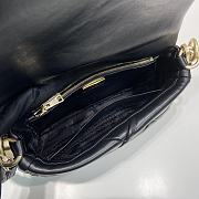 Prada Black System Nappa Patchwork Shoulder Bag 1BD328 - 4