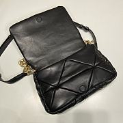 Prada Black System Nappa Patchwork Shoulder Bag 1BD328 - 3