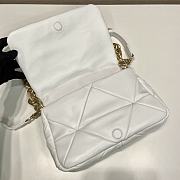 Prada White System Nappa Patchwork Shoulder Bag 1BD328 - 4
