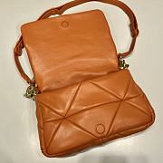 Prada Orange System Nappa Patchwork Shoulder Bag 1BD328 - 5