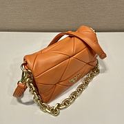 Prada Orange System Nappa Patchwork Shoulder Bag 1BD328 - 4