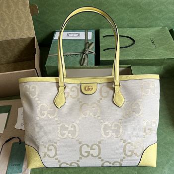Gucci Ophidia Camel and Banana Jumbo GG Shopping Bag