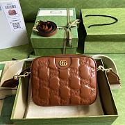 Gucci Small Bag Light Brown GG Matelassé Leather 11304 - 1