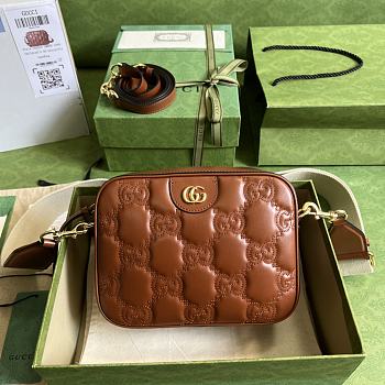 Gucci Small Bag Light Brown GG Matelassé Leather 11304