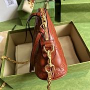 Gucci Shoulder Bag Light Brown GG Matelassé Leather 11305 - 6