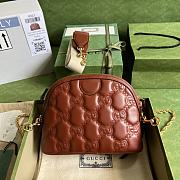 Gucci Shoulder Bag Light Brown GG Matelassé Leather 11305 - 3