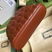 Gucci Shoulder Bag Light Brown GG Matelassé Leather 11305 - 2