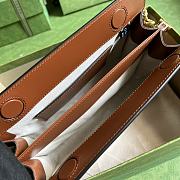 Gucci Shoulder Bag Light Brown GG Matelassé Leather 11306 - 2