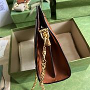 Gucci Shoulder Bag Light Brown GG Matelassé Leather 11306 - 4