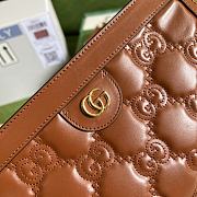 Gucci Shoulder Bag Light Brown GG Matelassé Leather 11306 - 6