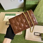 Gucci Small Shoulder Bag Light Brown GG Matelassé Leather 11305 - 4