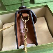 Gucci Mini Shoulder Bag Light Brown GG Matelassé Leather 11306 - 2