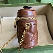 Gucci Cosmetic Bag Light Brown GG Matelassé Leather 11307 - 6