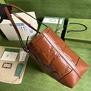 Gucci Tote Bag Light Brown GG Matelassé Leather 11308 - 2
