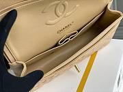 CC Medium Flapbag 25.5 White Caviar Gold Hardware 11322 - 3