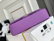 CC Medium Flapbag 25.5 Purple Lambskin Gold Hardware 11324 - 6