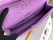 CC Medium Flapbag 25.5 Purple Lambskin Gold Hardware 11324 - 4