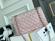 CC Medium Flapbag 25.5 Light Pink Caviar Silver Hardware 11325 - 5