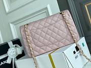 CC Medium Flapbag 25.5 Light Pink Caviar Gold Hardware 11326 - 4