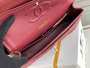 CC Medium Flapbag 25.5 Wine Red Lambskin Gold Hardware 11326 - 4