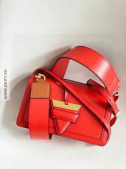 Loewe Barcelona Red Leather Bag 11202 - 5