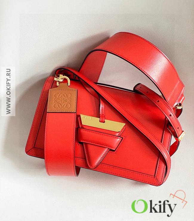 Loewe Barcelona Red Leather Bag 11202 - 1