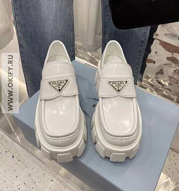 Prada shoes white leather 11361