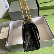 Balenciaga Crush XS Chain Bag Black Crocodile Pattern  - 3